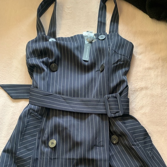 Navy Blue Mid Dress - Picture 2 of 3